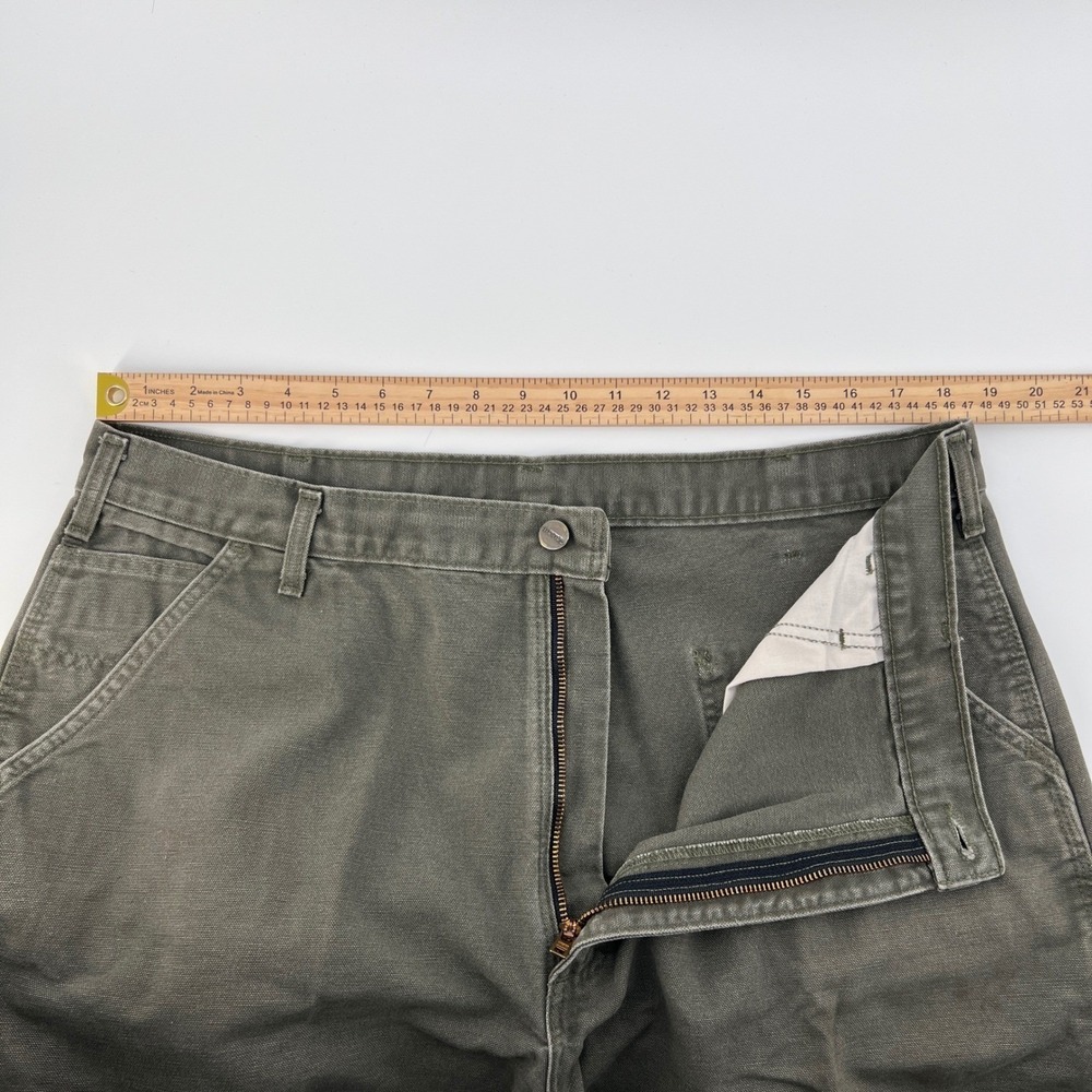 Y2K 2003 Vtg Carhartt Work Pants Men 40x34 Relaxed Fit Canvas Utility B11 - Picture 7 of 8